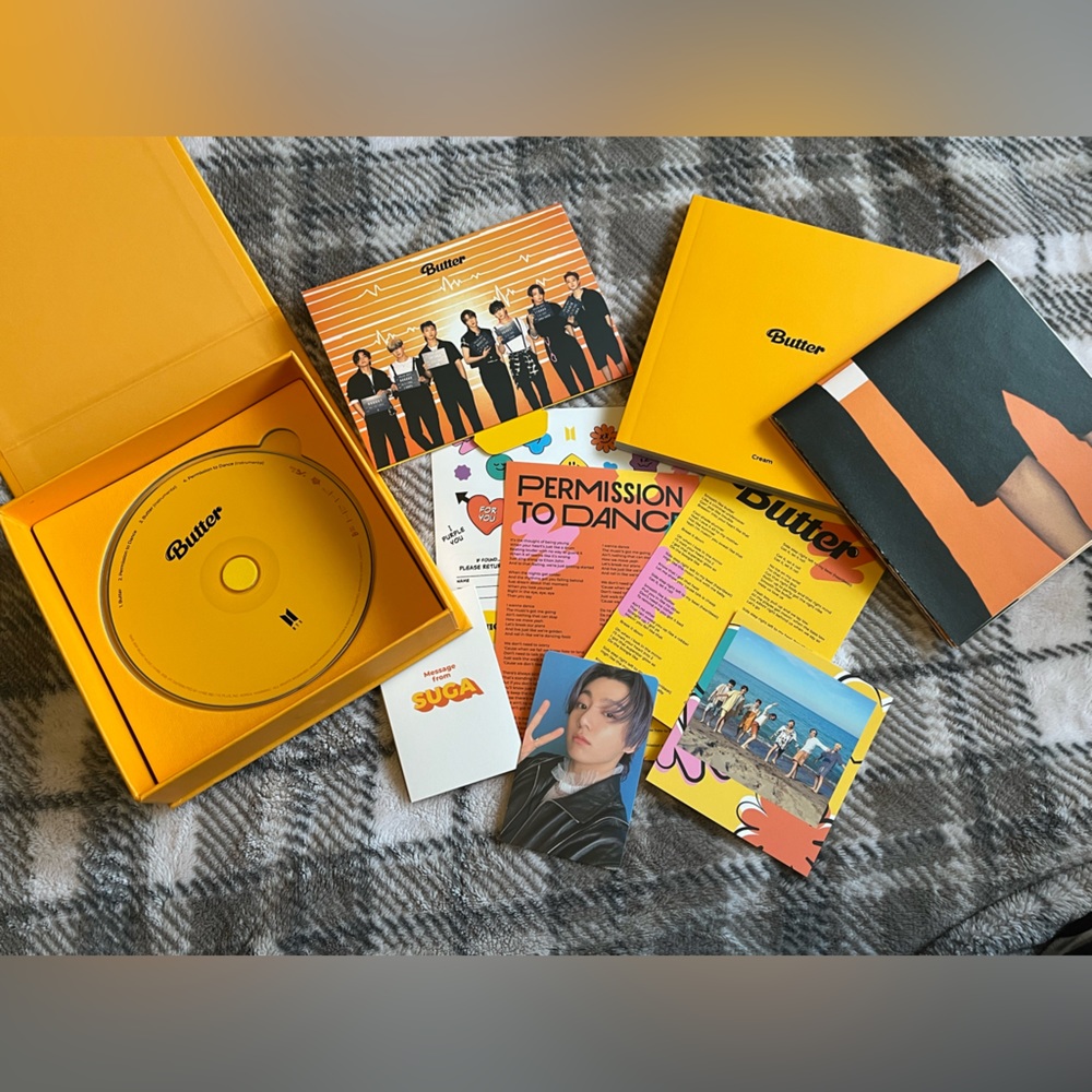 Bts butter cream and peaches albums!